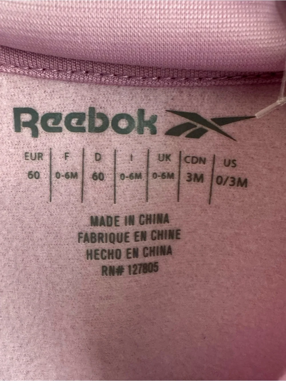 Reebok Layette 2-piece Tie-dye Tracksuit Infant 0-3 Months